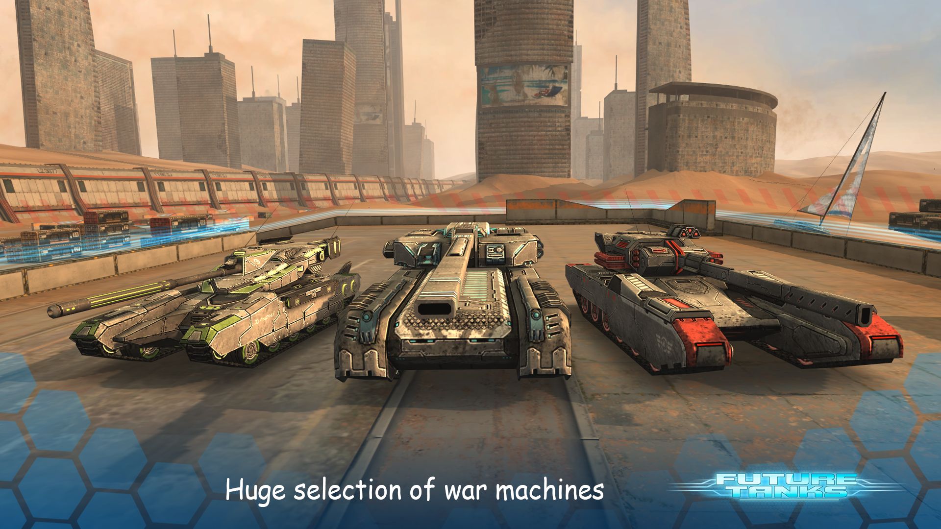 Future Tanks: Action Army Tank Games screenshot 1