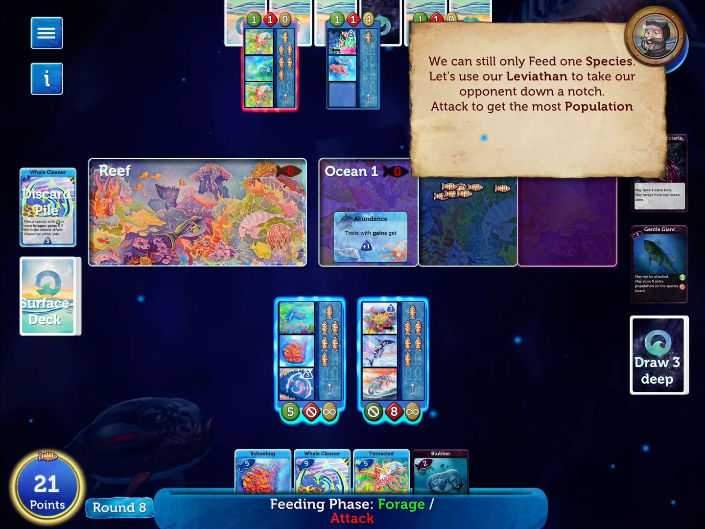 Oceans Board Game Lite captura de pantalla 1