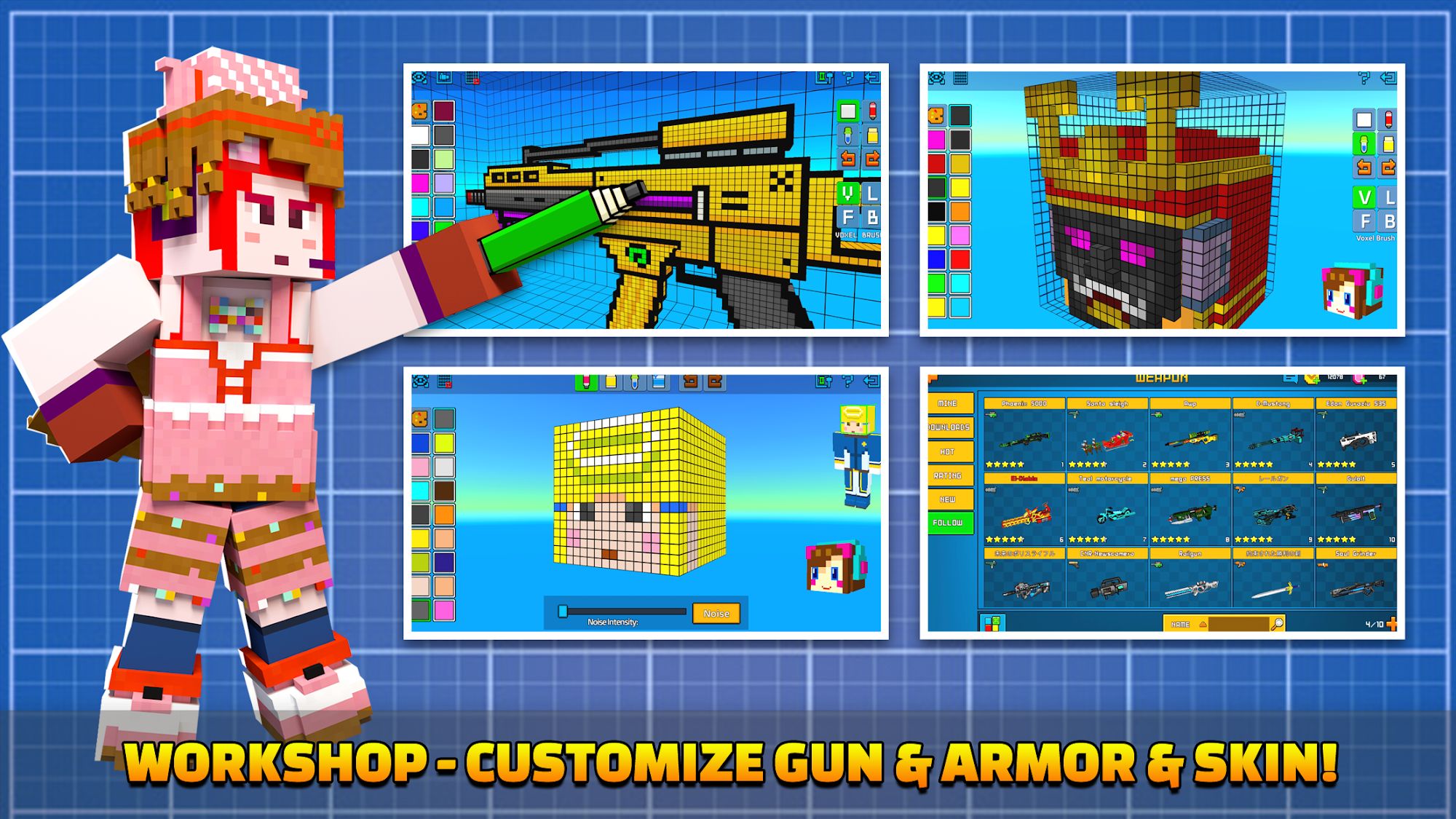 Cops N Robbers:Pixel Craft Gun for Android