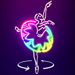 Neon glow: 3D color puzzle game icono