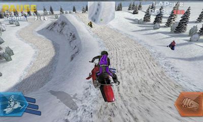 Snowbike Racing captura de tela 1