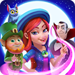 Charms of the witch: Magic match 3 games ícone