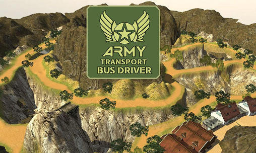 Army transport bus driver icon