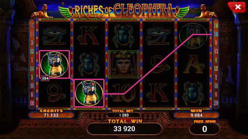 Riches of Cleopatra: Slot captura de pantalla 1