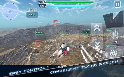 Jet fighters: Modern air combat 3D für Android