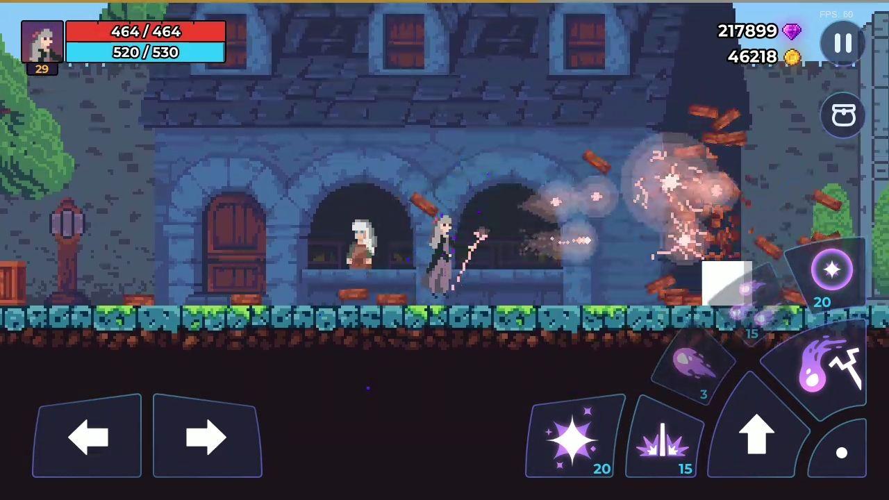 Moonrise Arena - Pixel Action RPG captura de pantalla 1