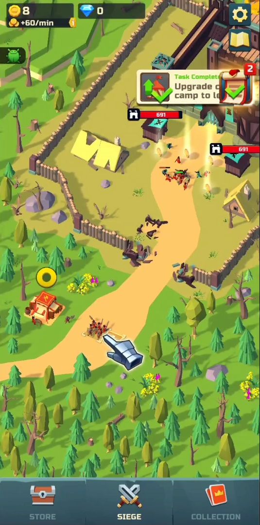 Idle Siege: War simulator game for Android