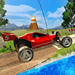 Toy truck hill racing 3D icon