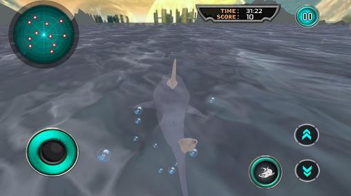Hungry white shark revenge 3D captura de pantalla 1