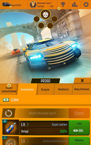 Car racing clicker: Driving simulation idle games скріншот 1