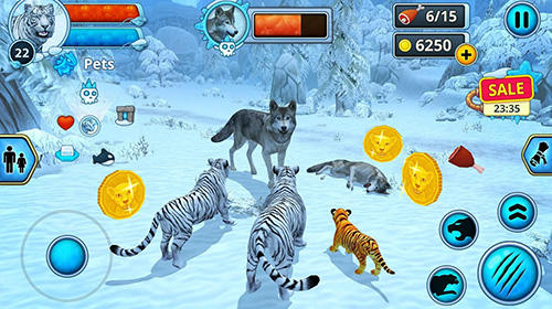 White tiger family sim online für Android