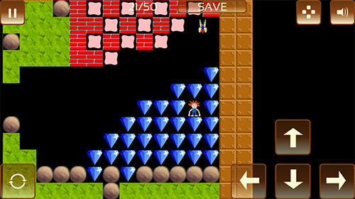 The gem hunter: A classic rocks and diamonds game скриншот 1