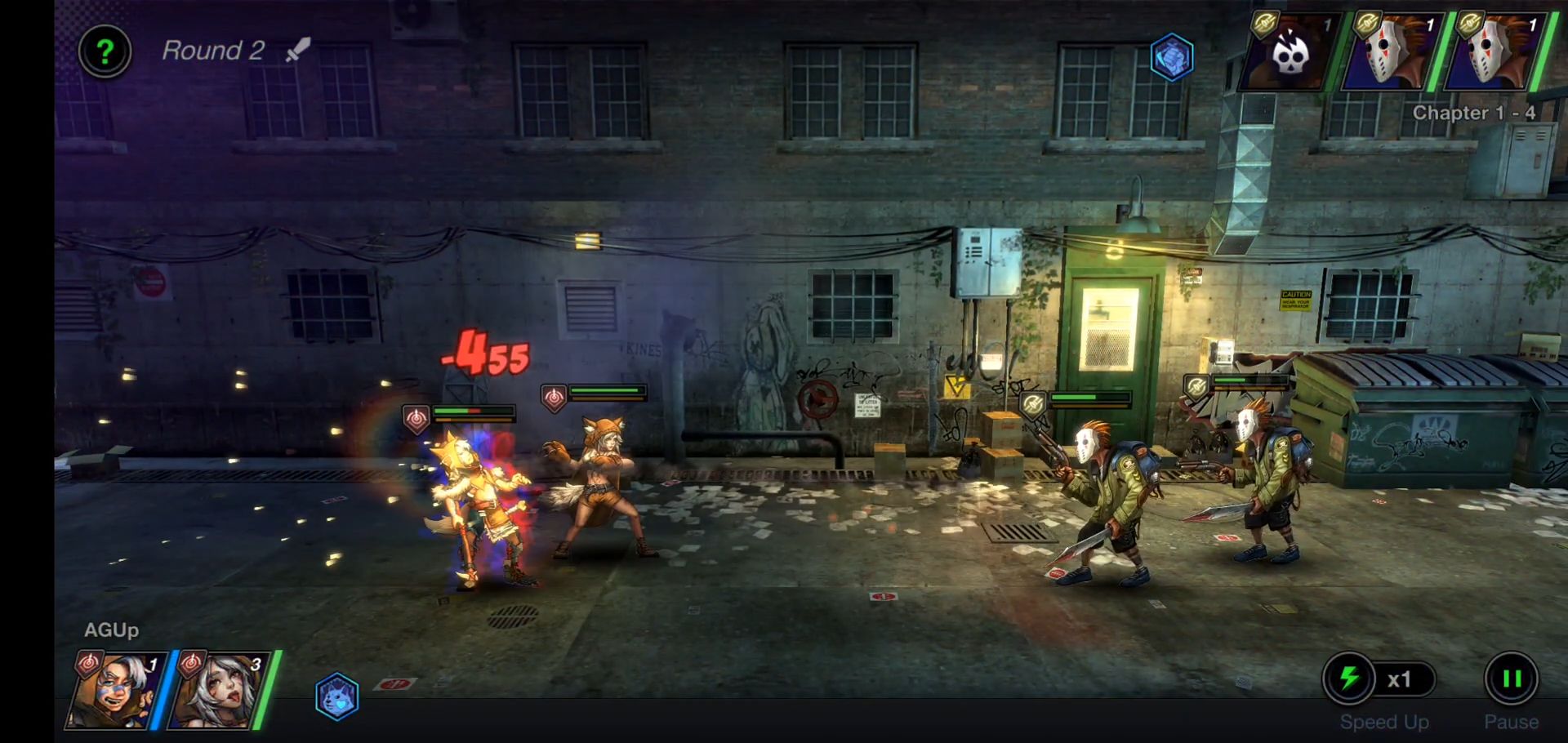Battle Night: Cyber Squad-Idle RPG скриншот 1