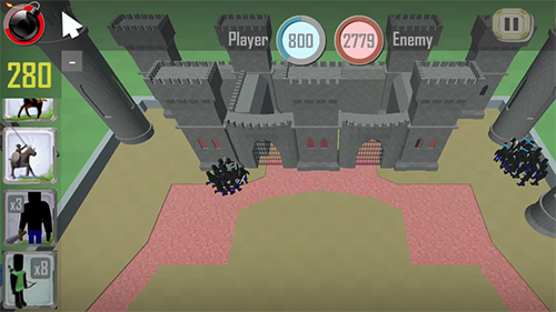 Stickman 3D: Defense of castle screenshot 1