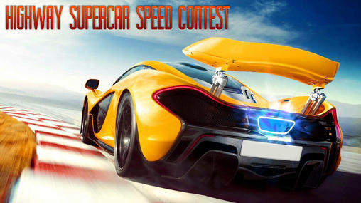 Highway supercar speed contest icon