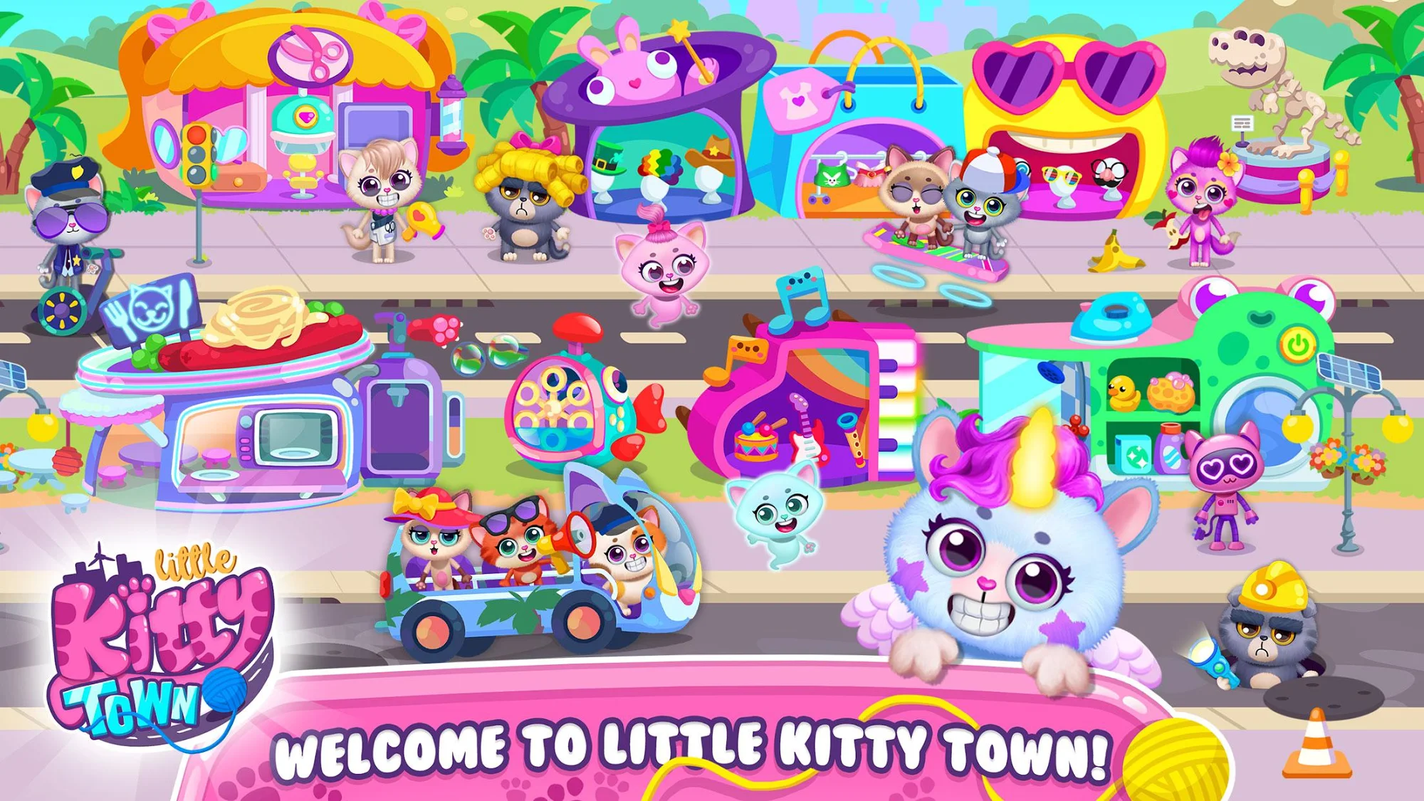 Android用 Little Kitty Town - Collect Cats & Create Stories