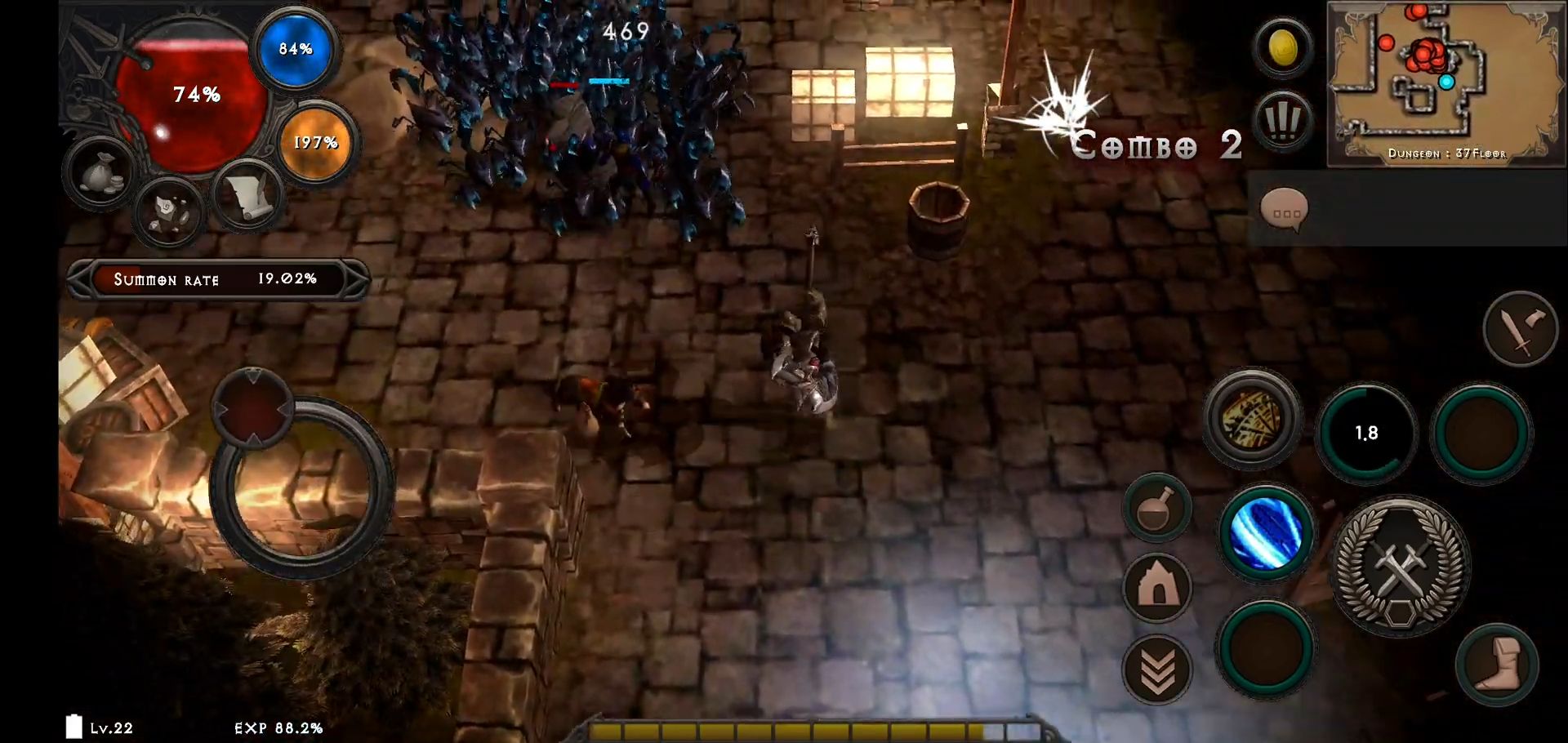 Dungeon & Evil: Hack & Slash Action RPG capture d'écran 1