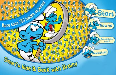 ロゴThe Smurfs Hide & Seek with Brainy