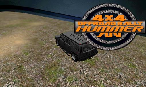 4x4 offroad rally: Hummer suv ícone
