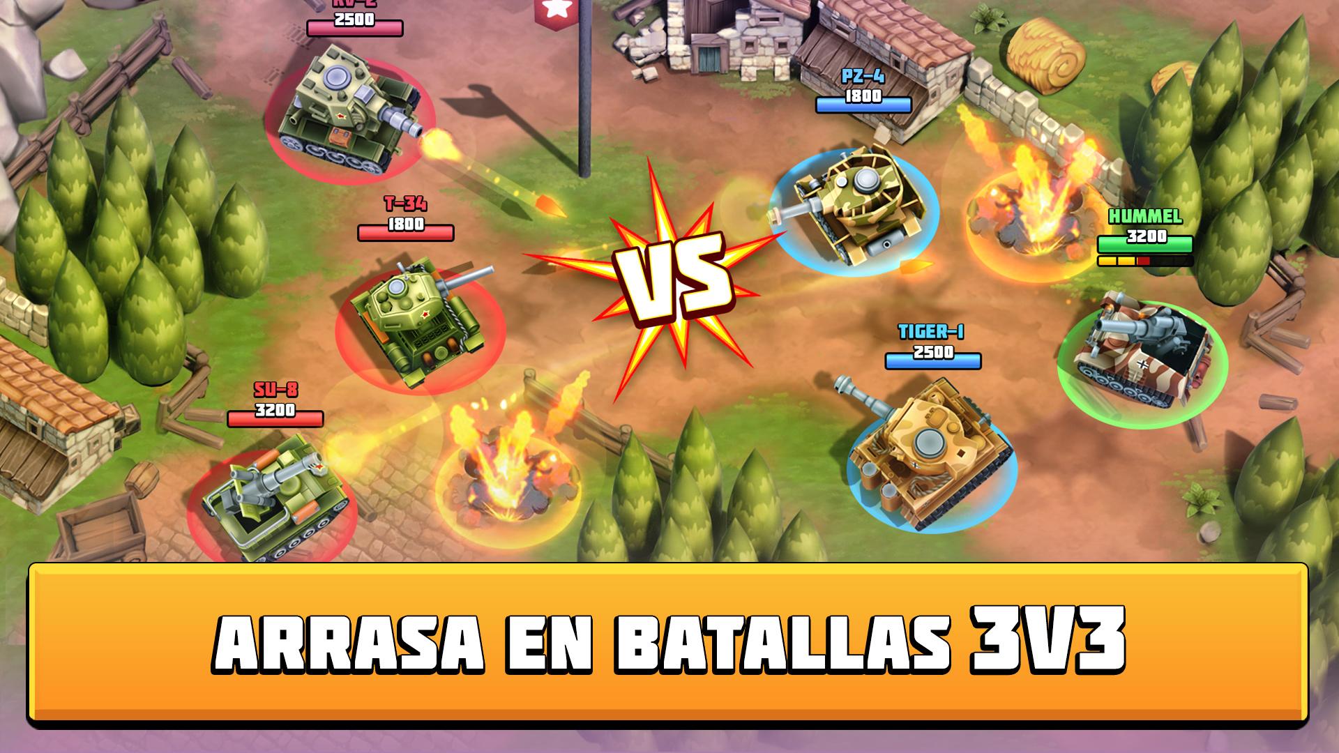 Tanks Brawl : Fun PvP Battles! captura de pantalla 1
