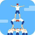 Human tower icon