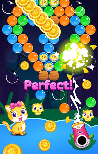 Meow pop: Kitty bubble puzzle скриншот 1