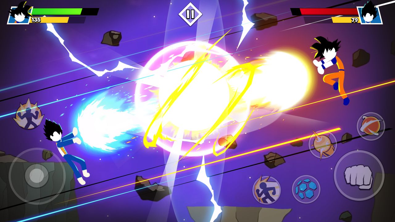 Stickman Combat - Super Dragon Hero captura de pantalla 1