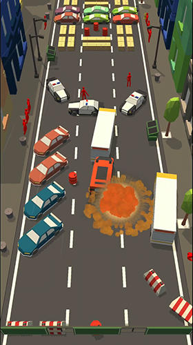 Car bump: Smash hit in smashy Road 3D screenshot 1