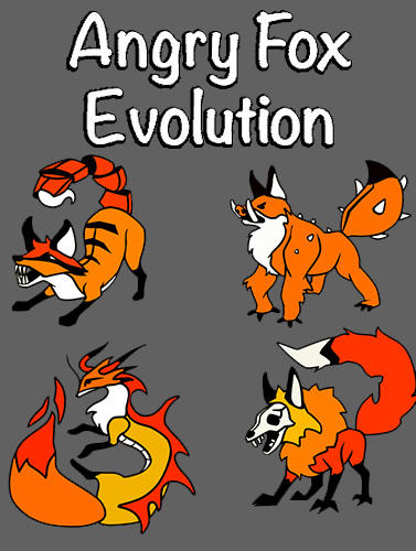 Angry fox evolution: Idle cute clicker tap game captura de tela 1