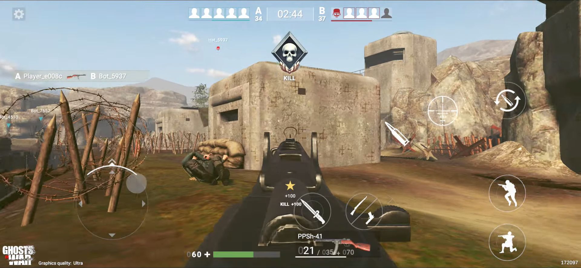 Ghosts of War: WW2 Shooting games captura de tela 1