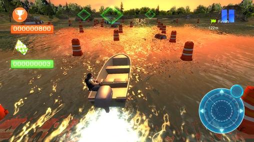 Speed boat parking 3D 2015 captura de tela 1