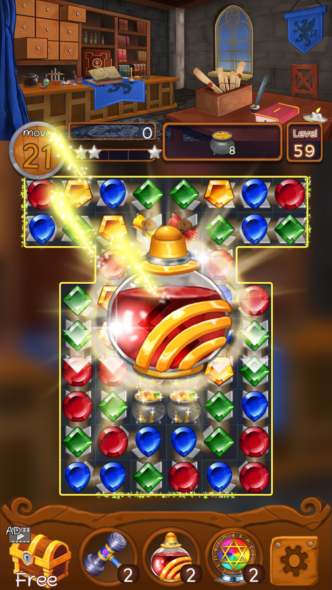 Jewels Magic Kingdom: Match-3 puzzle screenshot 1