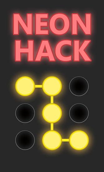 Neon hack: Pattern lock game Symbol