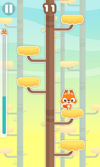 Jumping fox: Climb that tree! für Android