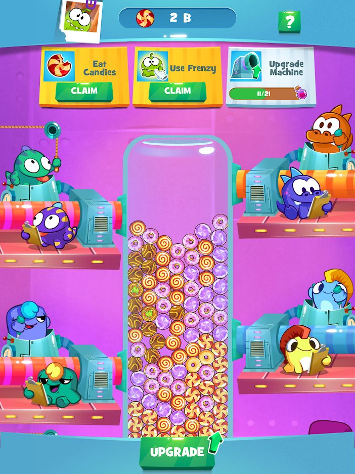 Om Nom Idle Candy Factory for Android