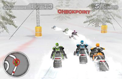 Carreras de moto en la nieve en español