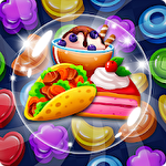 アイコン Food pop: New puzzle gravity world. Food burst 2 