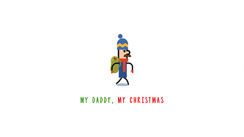 My daddy, my Christmas icono
