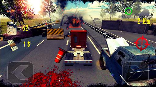 Road fury: Zombies 3D captura de pantalla 1