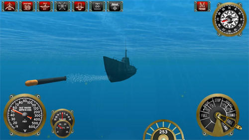 Silent depth: Submarine sim capture d'écran 1