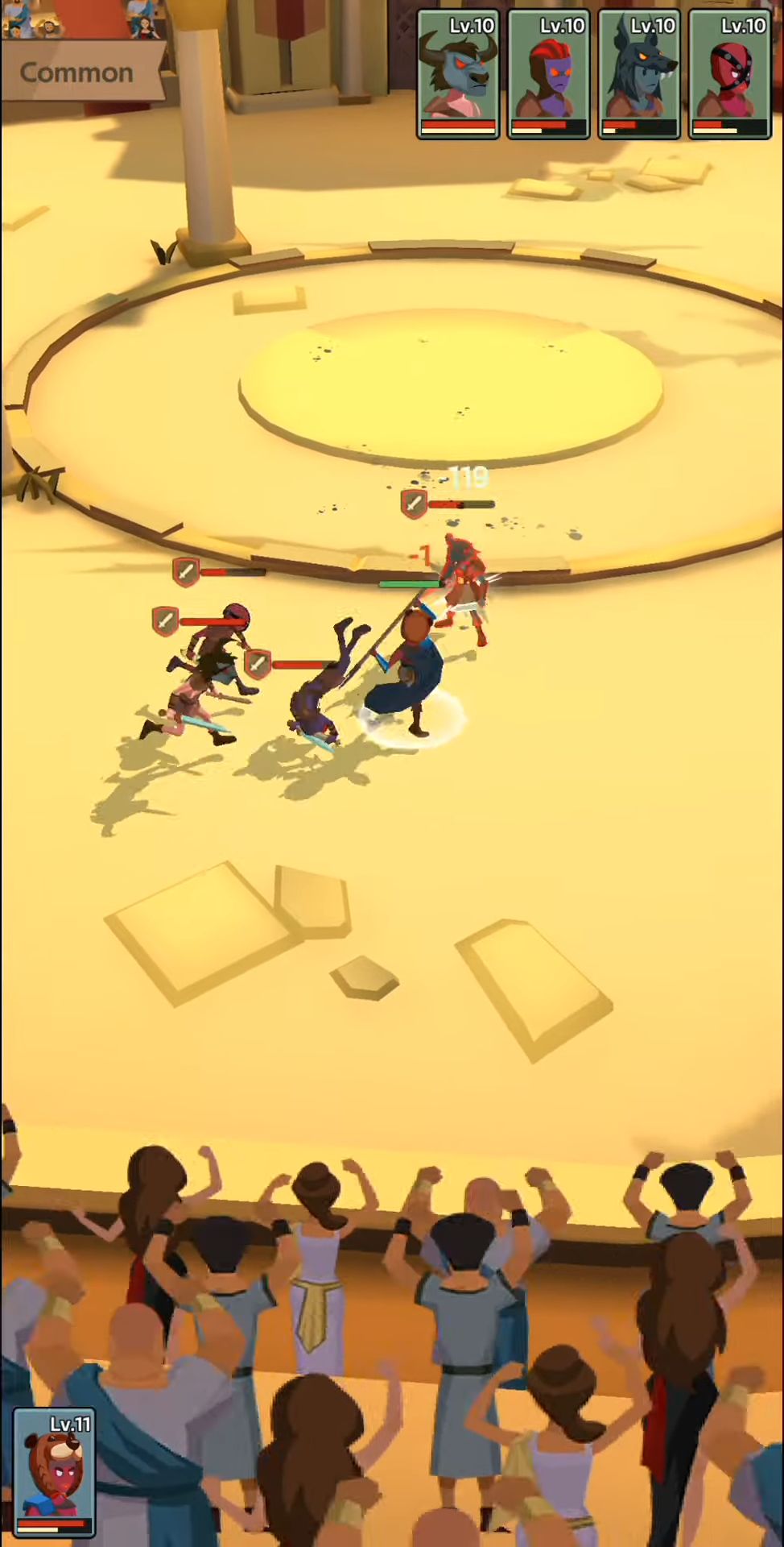 Gladiators in position for Android