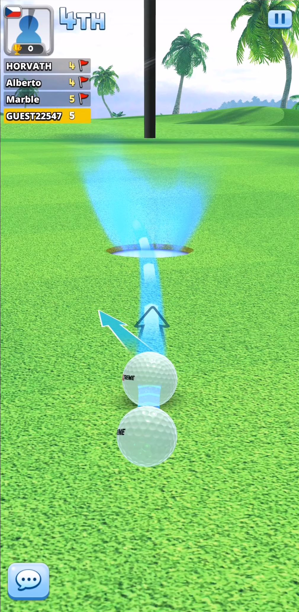 Extreme Golf - 4 Player Battle captura de pantalla 1