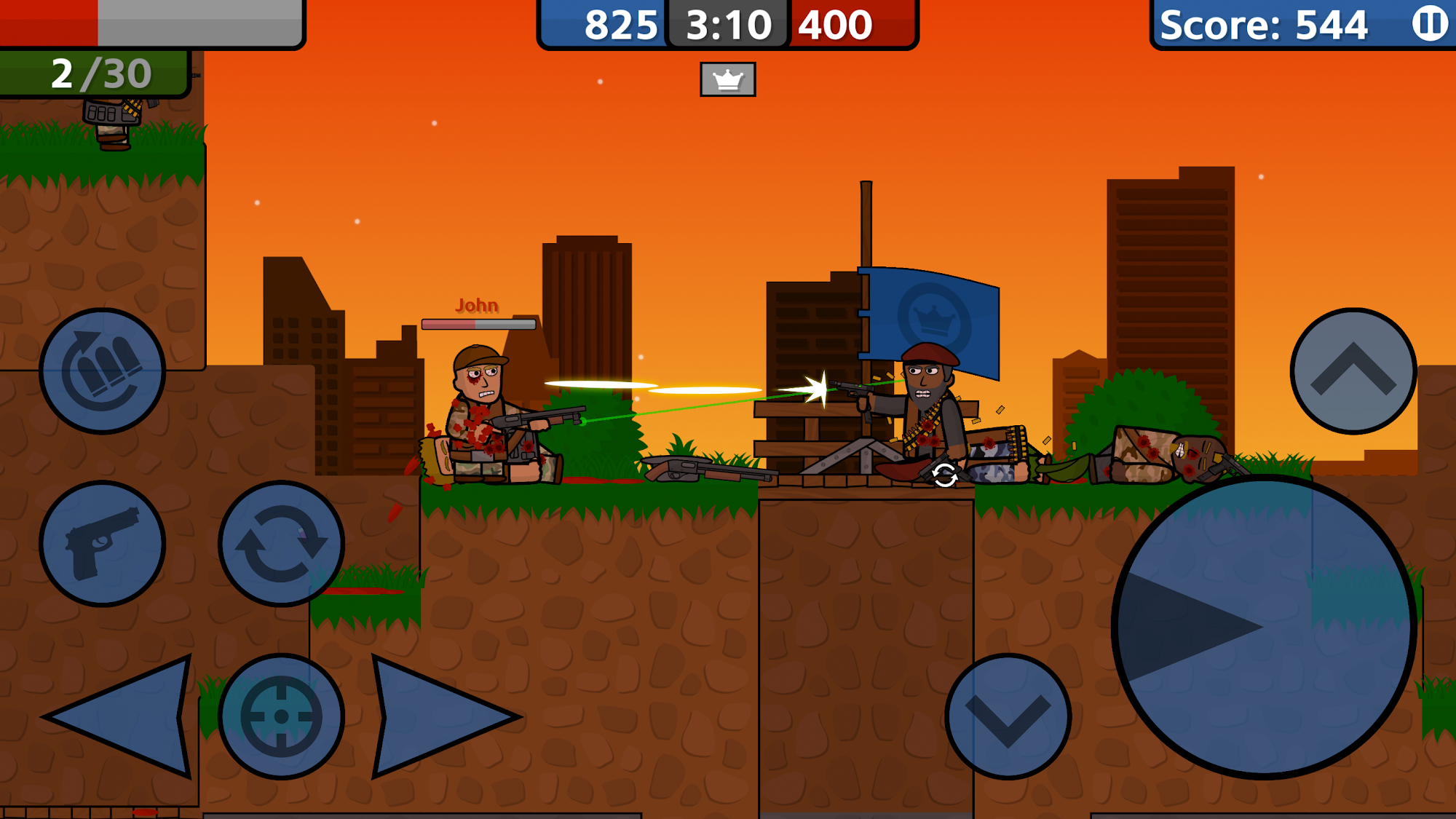 Wargunners: Online 2D Shooter скриншот 1