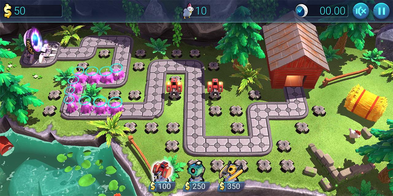 Defenchick TD - Tower Defense 3D game for Android