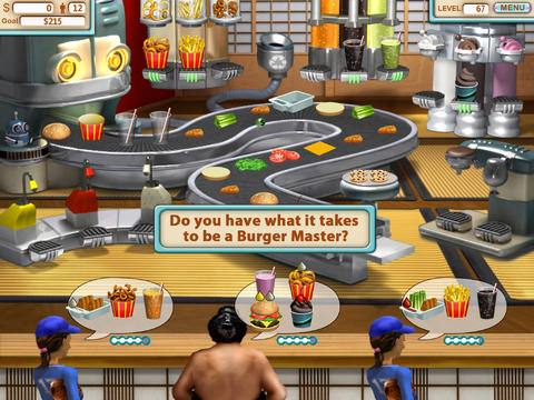 Burger shop for iPhone