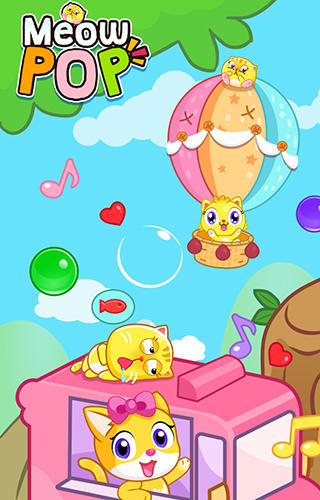 Meow pop: Kitty bubble puzzle captura de pantalla 1
