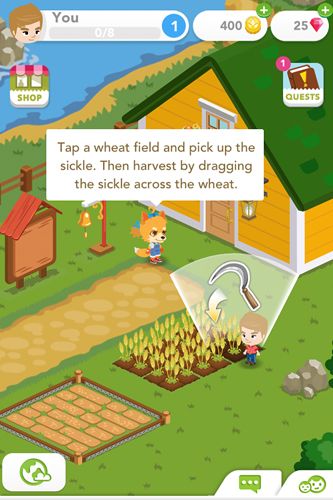 Cruce de cosecha para dispositivos iOS