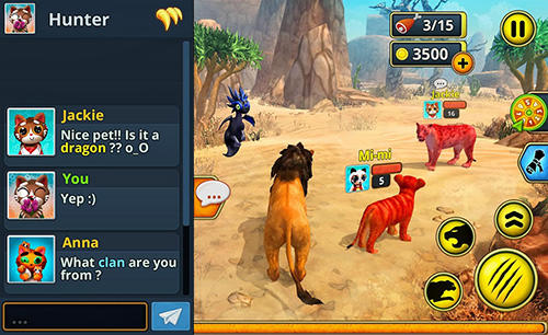 Lion family sim online pour Android