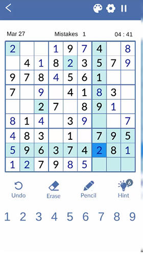 Sudoku challenge 2019: Daily challenge屏幕截圖1
