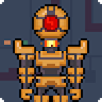 Mad robot icon